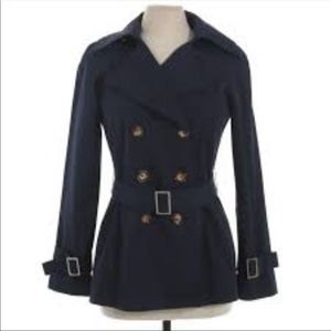 NWOT MIchael Kors Trench w/Faux Tortoise Buttons